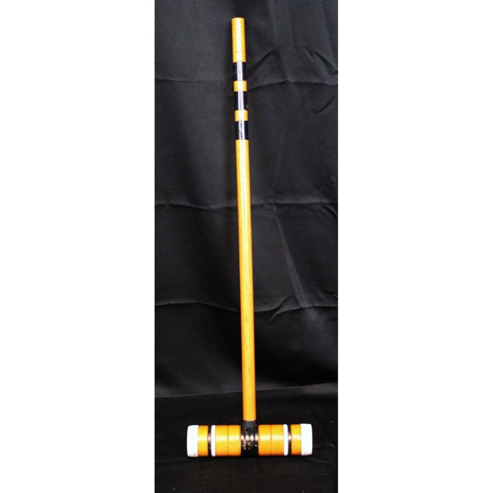 Croquet Mattel 25'' Replacement Black Striped Wood Summer Backyard Fun Outdoor